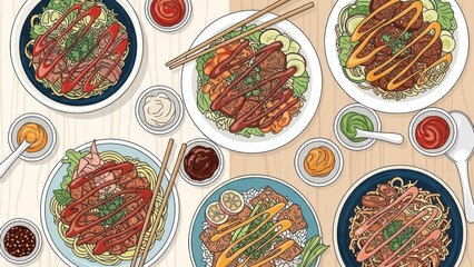 easter eggs on a wooden background