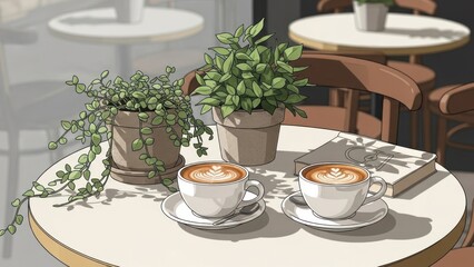 cup of coffee and cake