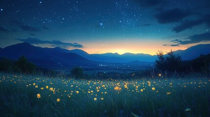 sunrise over the mountains