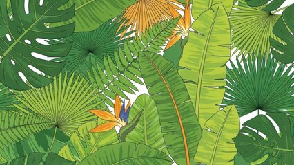 green leaves background