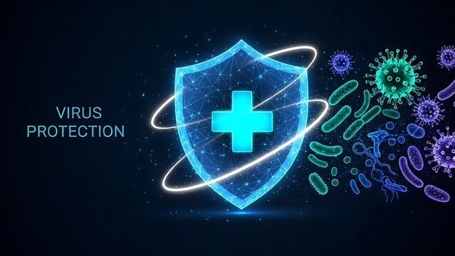 Perisai perlindungan virus terhadap bakteri dan kuman di luar angkasa