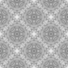 op art seamless creative geometric pattern, ornament, modern abstract black lines background, fashion print, original vector decoration