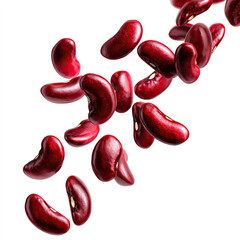 Red kidney bean cascade with dynamic motion and rich color