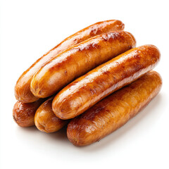 Grilled frankfurter sausage golden brown glossy casing savory