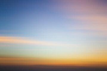 Motion blurred background ,Abstract blurred twilight sky background.