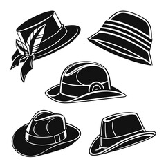 Collection of vintage hats