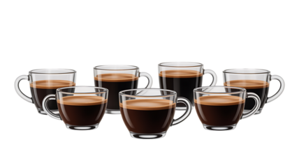 Coffee glass set elegant simple design