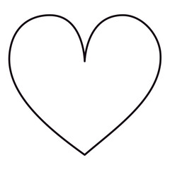 Hearts Coloring Page SVG, Decorative Love Hearts Line Art, Black and White Vector Outline. Valentine's Day.