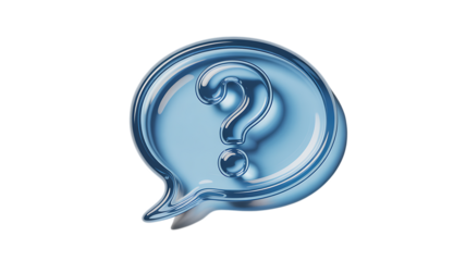 Question mark bubble sparks curiosity