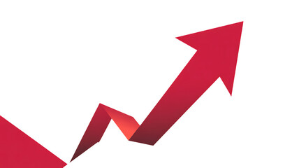 Business arrow guides future decisions