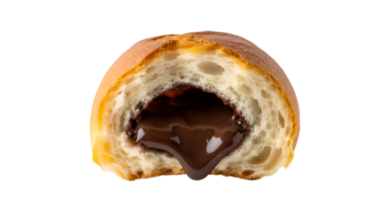 Chocolate Filled Doughnut with Chocolate Filling.