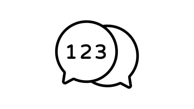 Take your hands on this amazing animated icon of chat bubbles