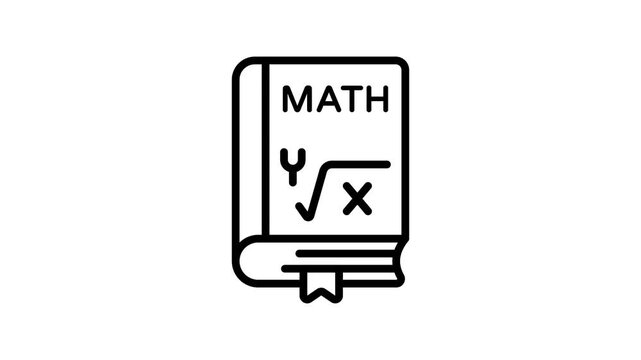 Math book vector design in modern style, ready to use