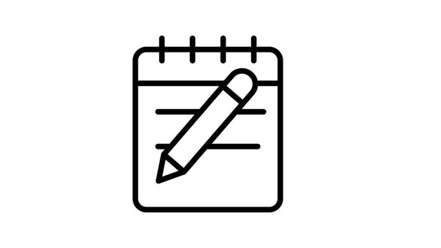 A design of Drafting pad, visually appealing vector of notepad in trendy style