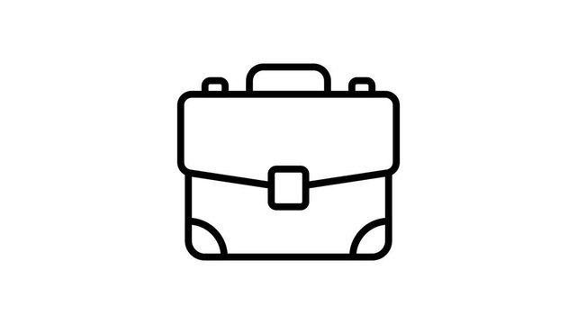 Business portfolio vector design, an amazing animated icon of business bag in editable style