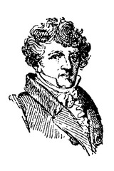 Georges Cuvier (1773-1838), the pioneering French naturalist and zoologist known for his work in comparative anatomy and paleontology, old vintage illustration, 1897.
