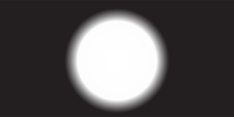 White Glowing Circle PNG Transparent Background |