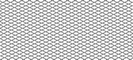Black metal mesh seamless pattern vector illustration. Metal grid pattern. Silhouette Steel wire Chain link Fence Pattern.