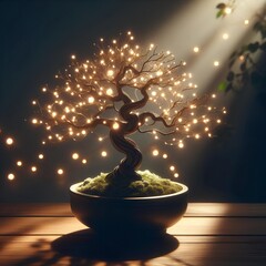 christmas tree in the night