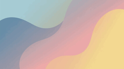 Abstract background featuring soft pastel color waves in gentle overlapping layers creating a serene and modern aesthetic backdrop for design projects