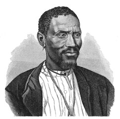 Kafir man from Lake Ngami region portrait, 1899