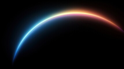 A digital illustration of a planet's atmosphere.