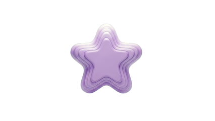 Layered Purple Star Shape