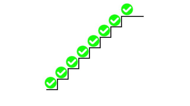Checklist and task progress tracking concept on transparent background.