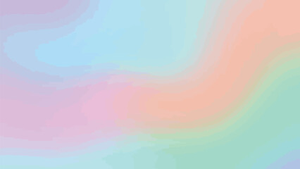 Soft pastel color gradient background featuring delicate transitions between shades of light blue pink orange and gentle mint green for design use