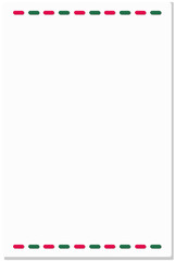 Blank letterhead paper sheet, vertical paper for message