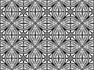 A repeating geometric motif with bold contrast.