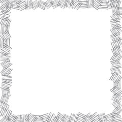 グレーのスクラッチ柄イラストのスクエアフレーム　Adobe Illustrator Artwork