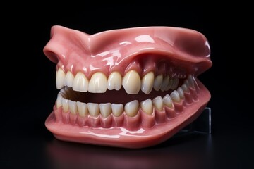 Obraz premium Medical model demonstrating comprehensive oral anatomy, supporting dental education and hygiene concepts