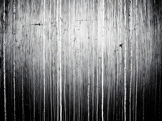 Obraz premium Old film texture with scratches, noise and glitch shapes. Realistic overlay film texture in black-white, dust and grain.