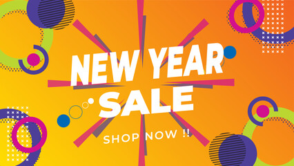 Abstract sale promotion banner template