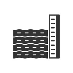 Water Level Icon - Sea Measurement Scale Icon