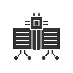 Ai Book Chip Icon - Smart Book Processor Icon
