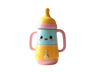 - cute baby bottle shape hand blender, three