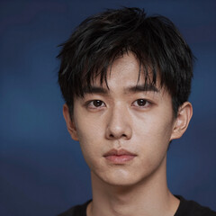 Fototapeta premium Dark blue gradient abstract blur backdrop