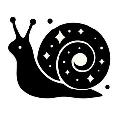 A silver mechanical snail illustration with an integrated automotive brake disc and metal gear engine parts on a white background © Sany