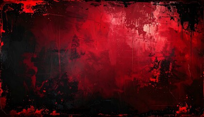 Black and red texture background. horror theme and frighten. abstract texture background scary and scratch red and black