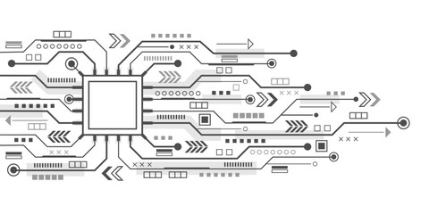 Electronic chip. Technology background. electronic board , digital technology speed connect .Processor. Vector illustration