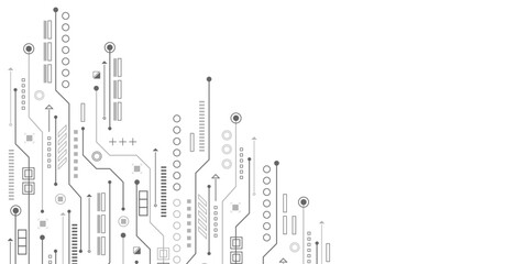 Engineering industry. New technologies. Technical drawing .Vector illustration.