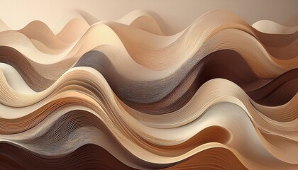 abstract wave forms in neutral tones