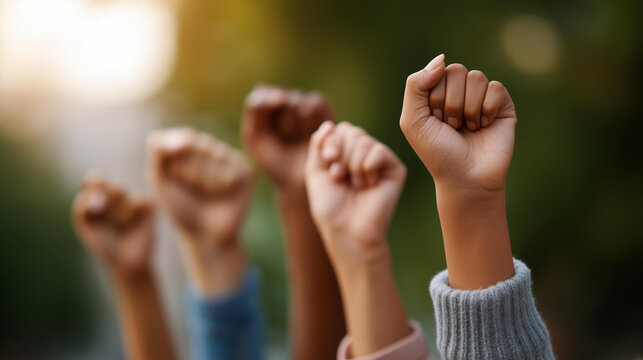 Faceless teenage social issues featuring teens engaged in activism social justice and discussions on important topics like equality, youth civic engagement, defocused adolescents,