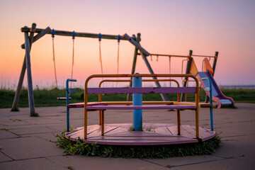 Children playground in the park
