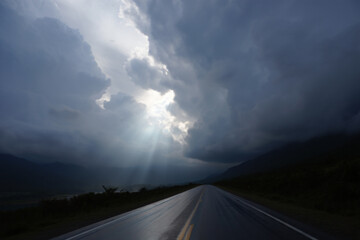 Storm clouds over the sky