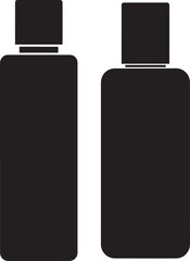 Shampoo bottle silhouette packaging container beauty