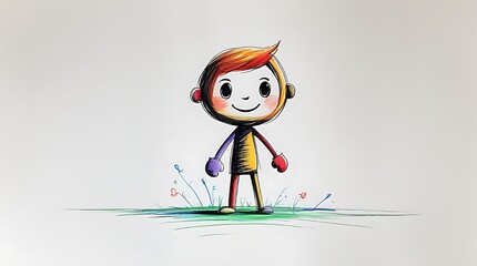 hand drawn vector illustration of a pencil