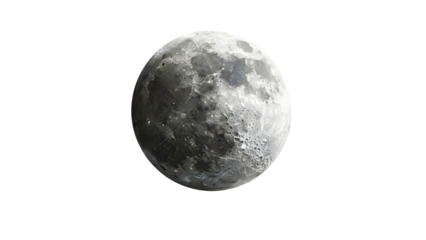 Cratered moon surface in sharp detail